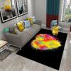 3D Buntes Herz Liebe Muster Teppich Badezimmer Anti-Rutsch Bodenmatte Teppich Teppich Wohnzimmer Schlafzimmer Eingang Fußmatte Dekor