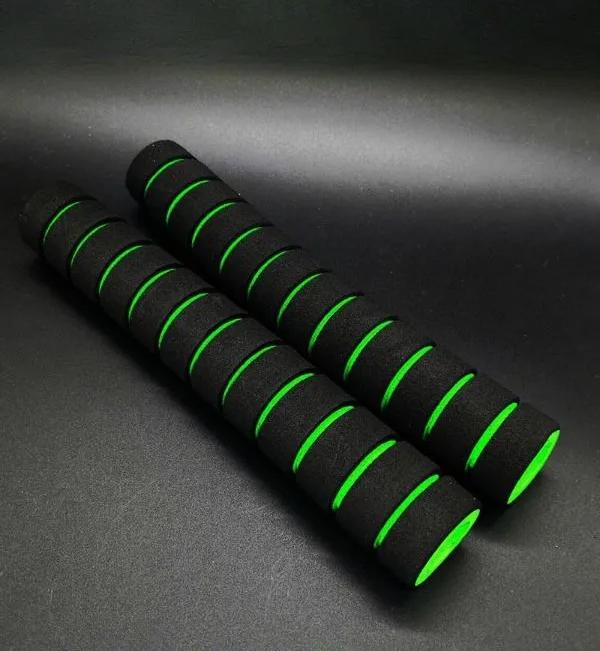 Extended Non-Slip Foam Handle Grips 2pc Set Soft Comfortable Durable Replacement Covers for Bicycle Scooter Motorcycle