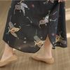 DIMANAF New 2026 Women Plus Size Spring Summer Beach Long Black Dress Vintage Lady Loose Oversize Maxi Floral Print Cotton Button