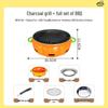 Oeny Portable Pumpkin-Style Camping Grill