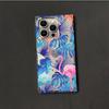 Clear Square Back Tube Case Protection For iPhone 11 15 Plus 16 ProMax 14 Pro Max 13 12 Anti-Oxygen,Forest Flamingos Pattern Casing