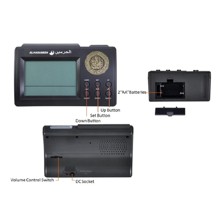 Muslim Azan Alarm Table Clock Automatic Digital Alarm Clock Temperature Display