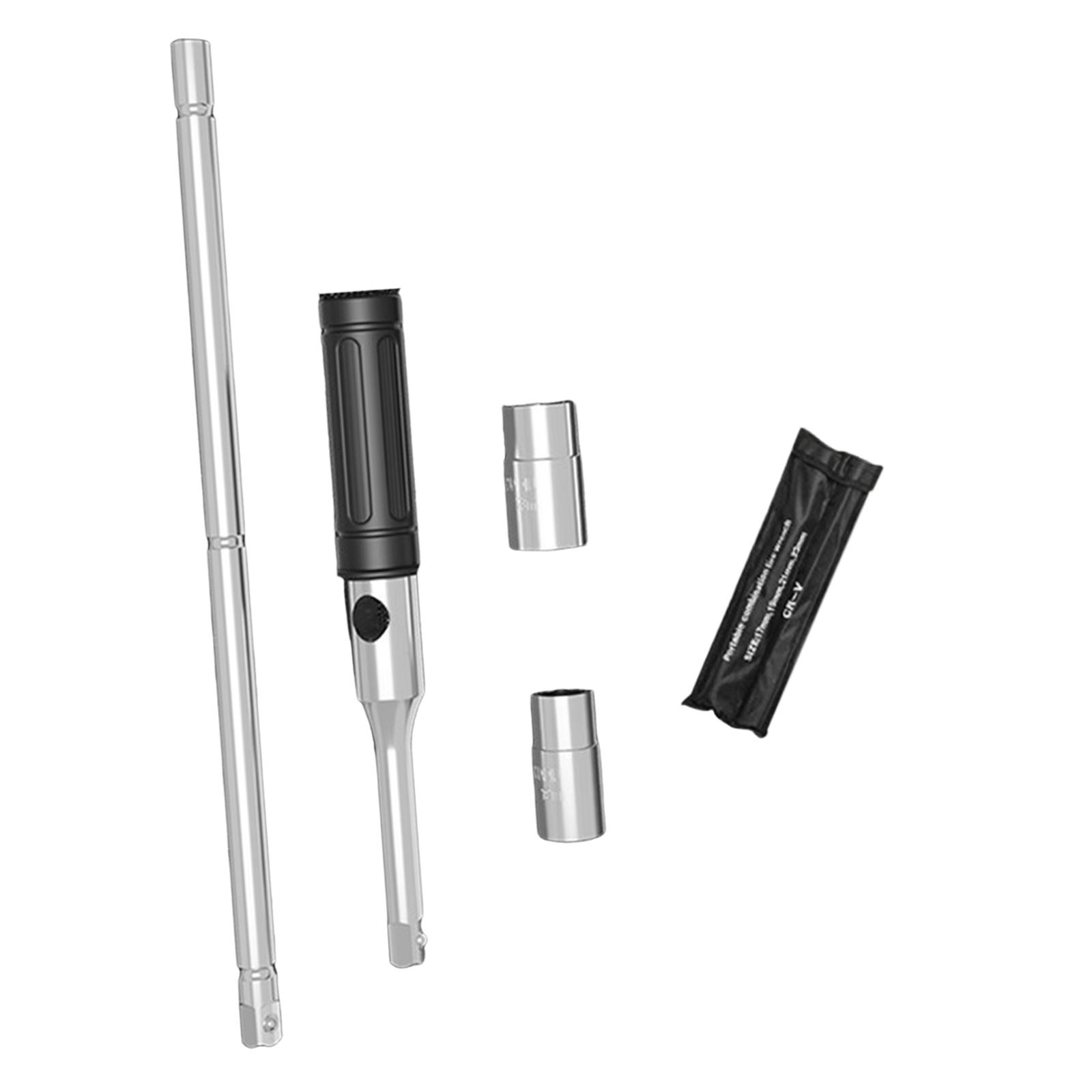 Lug Wrench, Portable Lug Nut Removal Tool, Wheel Nut Wrench Set, Motorcycle Tire Wrench for Automobile Car