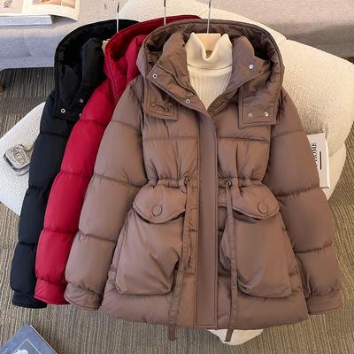 Padded Clothes Women's Winter New Long Padded Jackets Close Waist and Look Thin, Thickened Padded Clothes, and Thickened Warm Jackets.