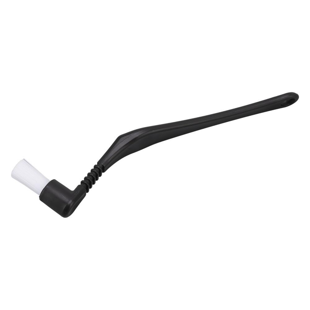 Nylon Bristle Coffee Machine Cleaning Brush Dual Head Design Reusable Espresso Machine Brush Long Handle With Spoon