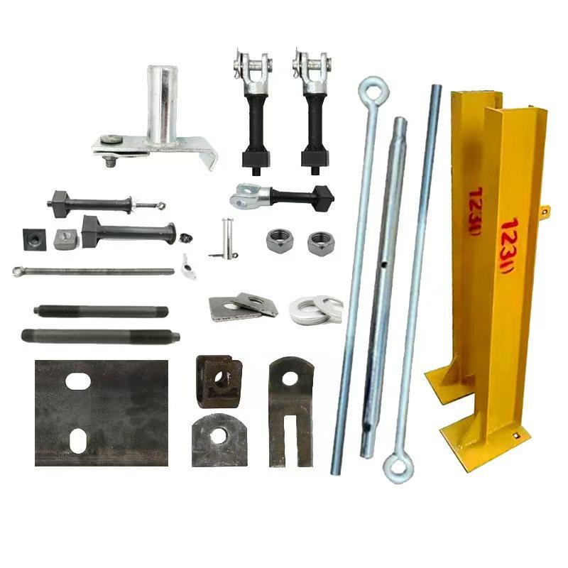 Cantilever Beam & I-Beam Support Frame with Embedded Double Lug Eyelet Positioning Pile