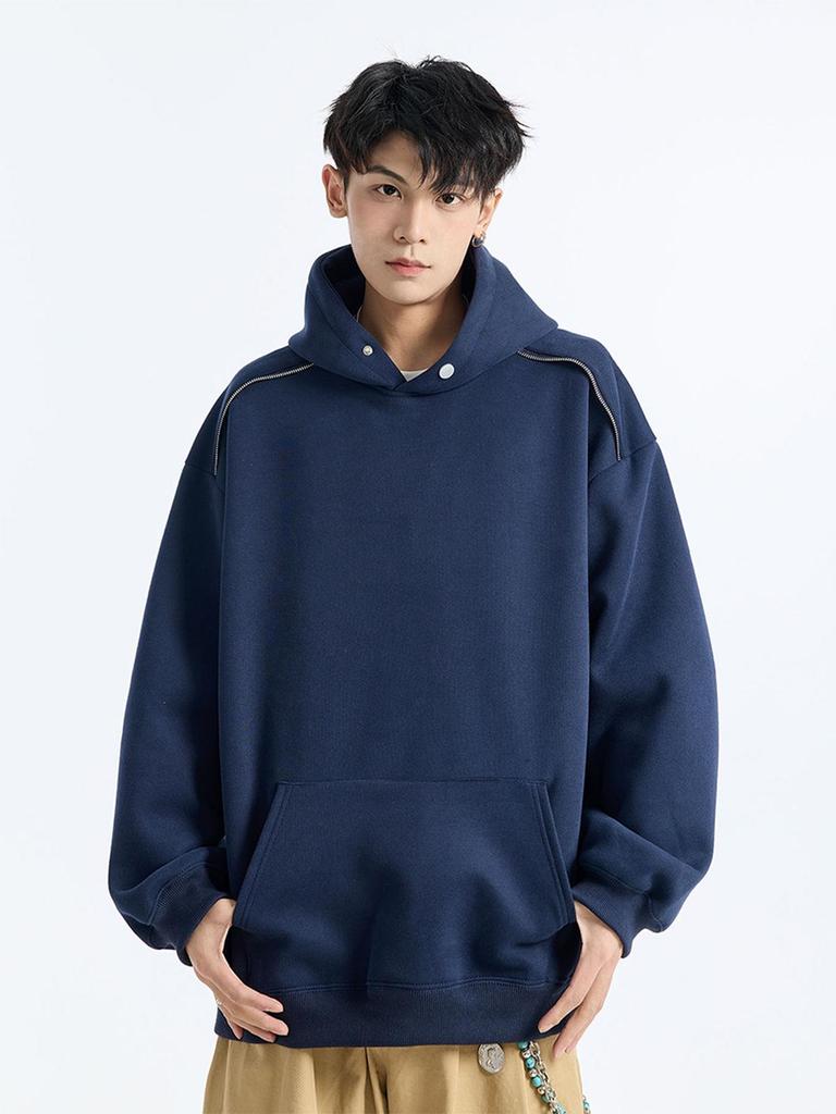 Sweat à capuche surdimensionné pour homme 400 g - Veste décontractée tendance pour l'automne