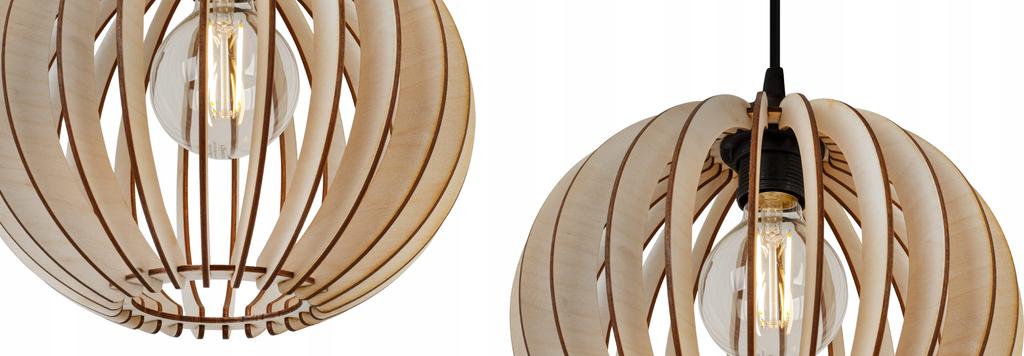 MODERN WOODEN LED CEILING HANGING LAMP