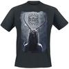 T-shirt Heilung LIFA Corno Sciamano, T-shirt Folk Metal Nordico con Logo della Band e Arte di Figura Rituale, Merchandising per Fan di Heilung