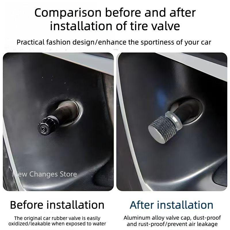 For BYD Denza B5 B8 Ti7 Car Tire Valve Cap Valve Core Cap Special Protective Cover Modified Accessories