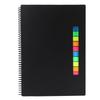  Reusable Paper Notebook Spiral Bound Erasable Shorthand Notepad APP Connectivity Black Lined and Dotted Pages 
