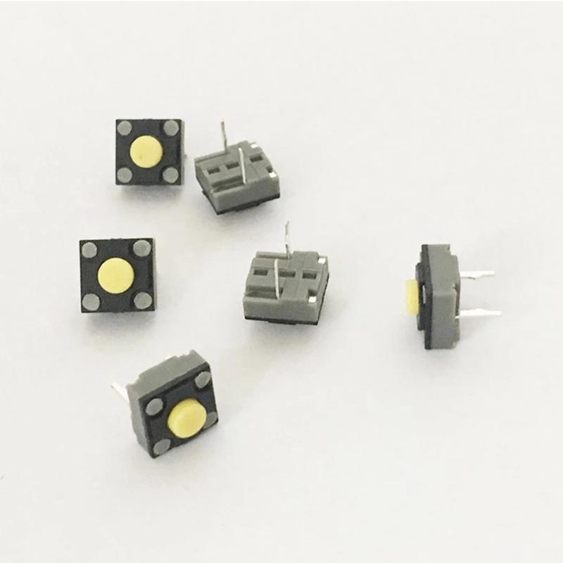 10Pieces Mouse Mute Microswitches 6x6x4.3mm Rectangle Mouse Switches Set For Noise Reduced Operating