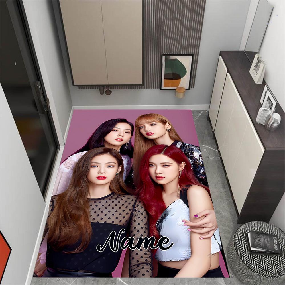 Royal Glamour Squad Customizable Name Floor Mat Suitable for Dormitory Hallway Outdoor Game Room Anti-slip Rug Decorate Offices Spiritual Gift