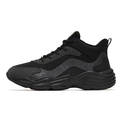 Walker Chaussures de Sport Décontractées Mi-Hautes Chaudes Antidérapantes Homme Baskets Noir Gris 112248984-1