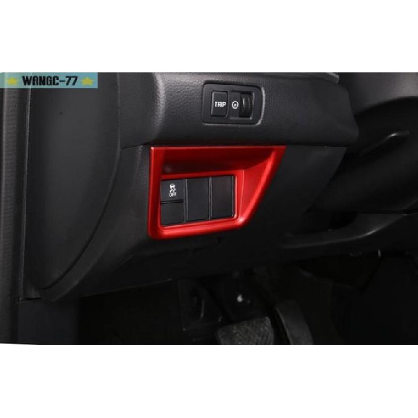 For Honda Accord 10th 2018-22 Red Bright Car Headlight Button Frame Cover Trim