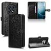 For Oppo F31 Pro+ 5G/A6 GT 5G Wallet Case Dot Pattern Imprint PU Leather Phone Cover with Wrist Strap
