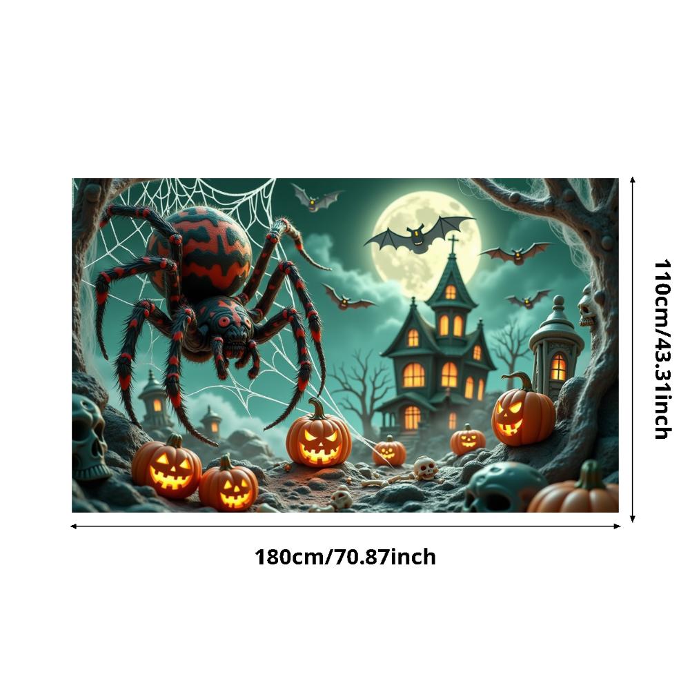 Holiday Banner Lanterns Party Prop Halloween Decor Dark Theme Scary Prop For Night Event Haunted House Holiday Event