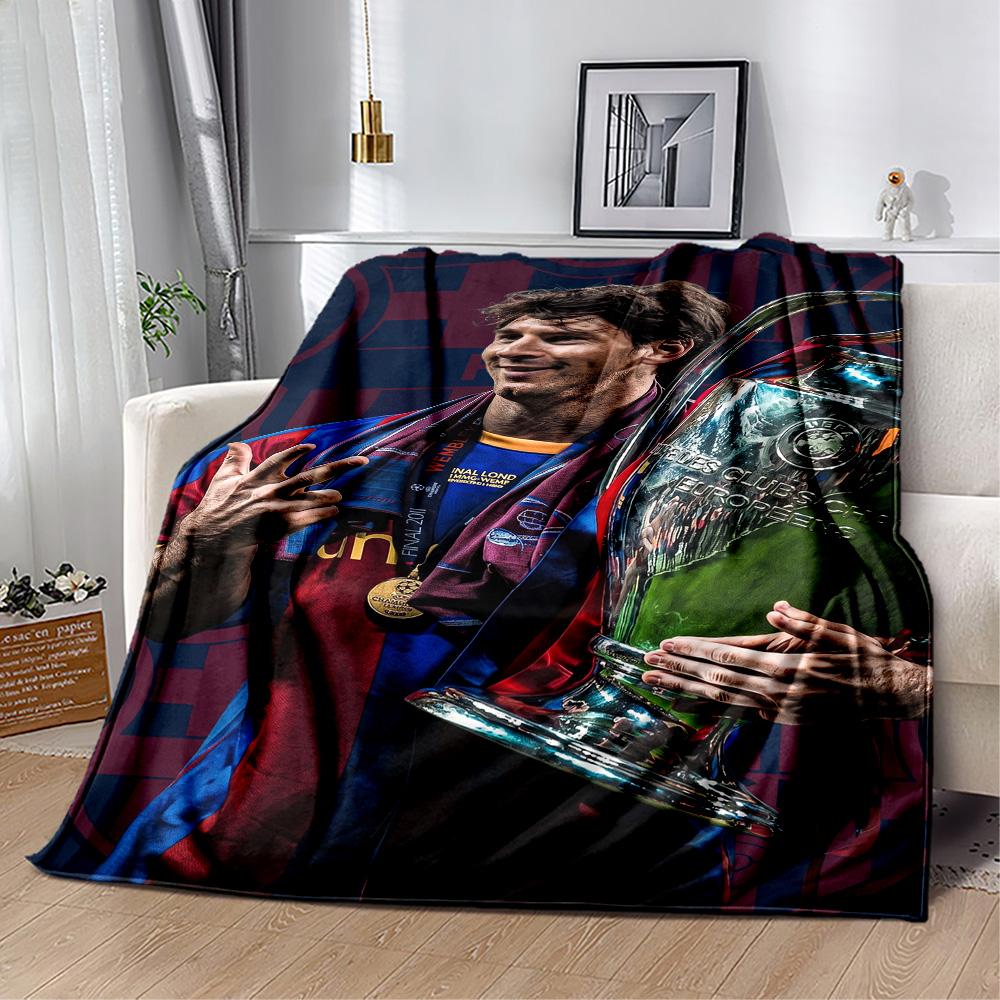Messi 185 Blanket Ultra-Soft Great for Office Sofa Office Chair for All Seasons Stylish Decor Best Holiday Gift for Friends Family