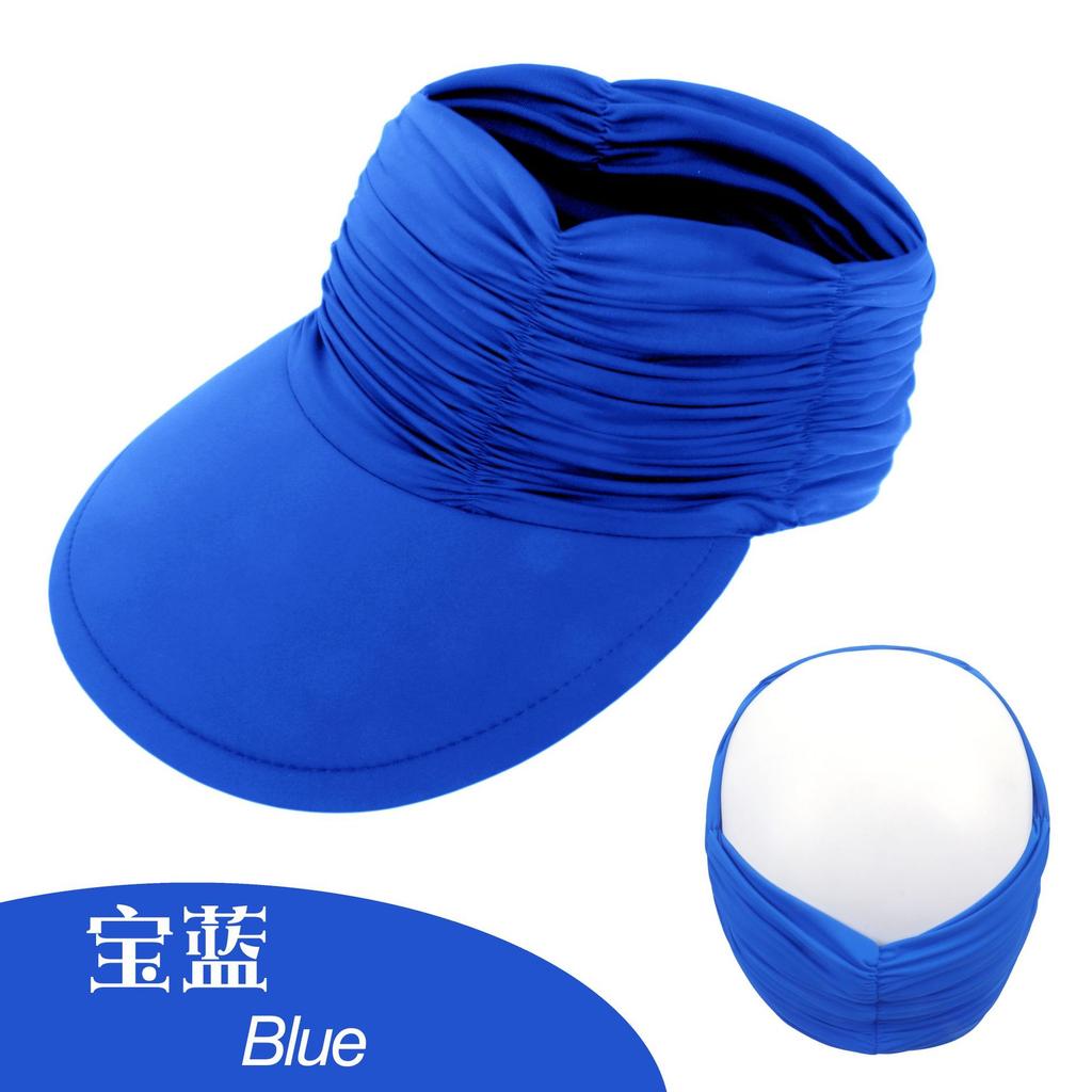 Women'S Sun Hat Women'S Uv Protection Ice-Feeling Material Large Brim Outdoor Sports Empty Top Hat