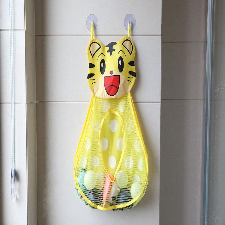 Yellow Duck & Frog Bath Toys Suction Cup Storage Bag