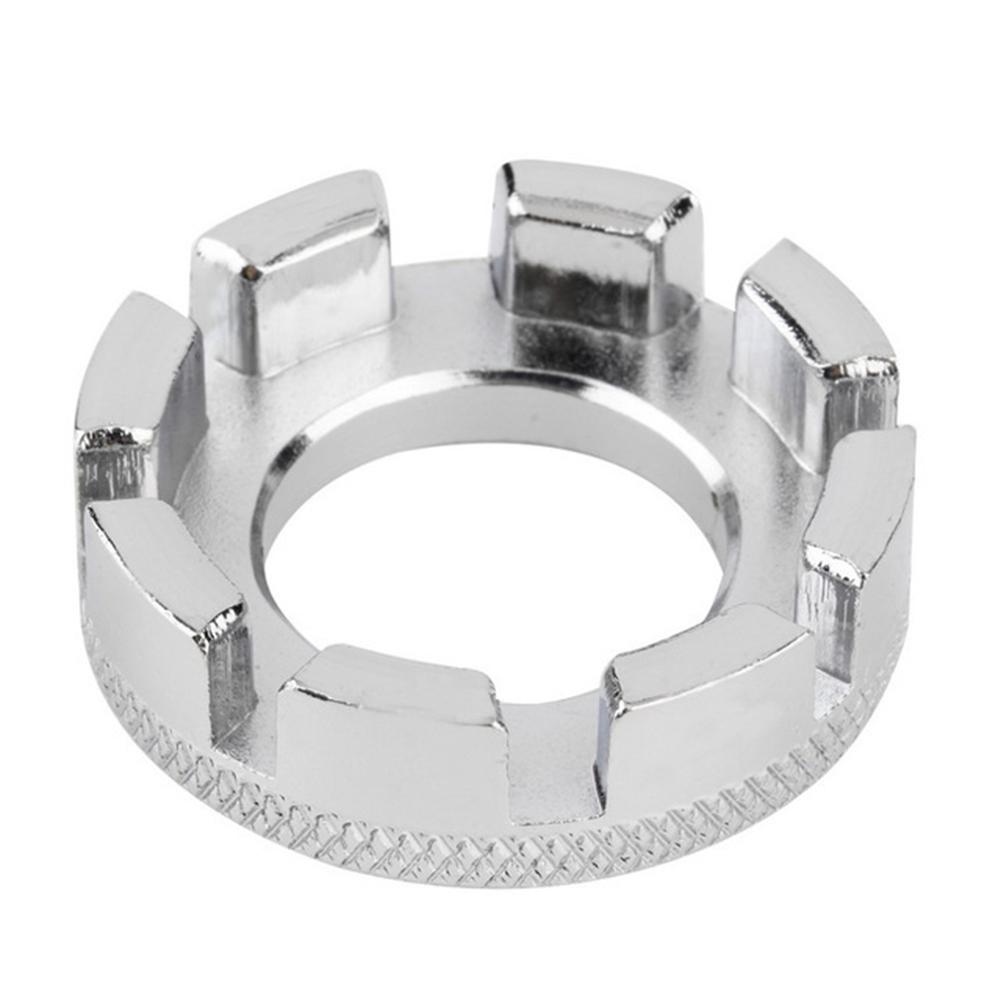 8 Way Bicycle Mountain Bike Tools Steel Wire Wrench Spoke Wrench Ring Rim Tools Mini Repair Tool Silver #1