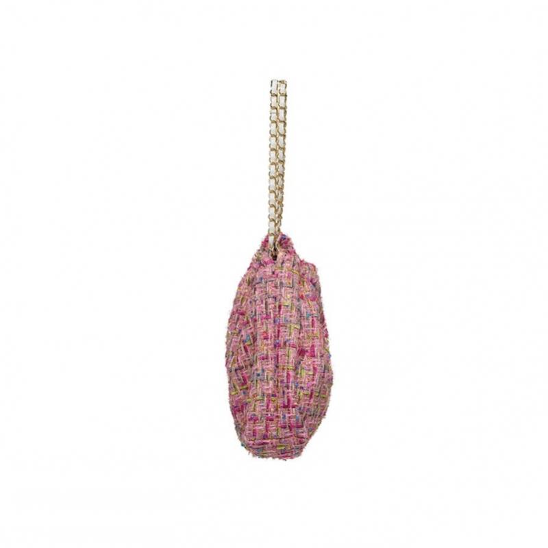 RHEEMIN Breite Kettentasche   Tweed Muffy   Rosa