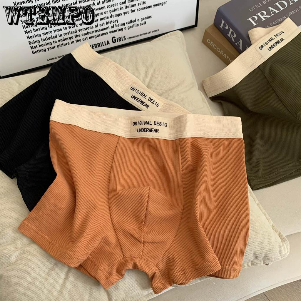 5pcs Comfortable Underwear for Men Loose and Breathable Plus Size Men Square Corner Shorts Four Corner Shorts Boxer Brief