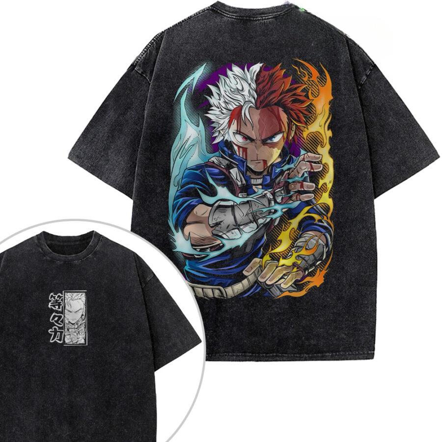 

Anime My Hero Academia Toga Himiko Graphic T Shirt Men Women Clothing Oversized Tshirt Washed Cotton Tee Harajuku Male T-shirt S