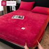 Lenzuolo con angoli in flanella calda con fascia elastica per letto singolo/matrimoniale Coprimaterasso aderente super morbido e caldo Coprimaterasso delicato sulla pelle