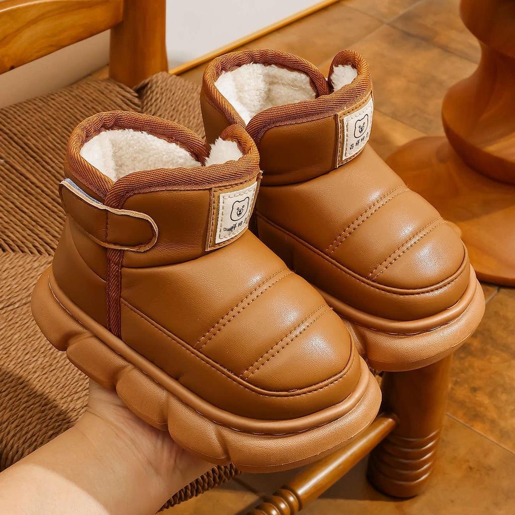 New Autumn/Winter Non-Slip Warm Snow Boots for Kids & Parents - Cute Short Boots for Medium to Large Children