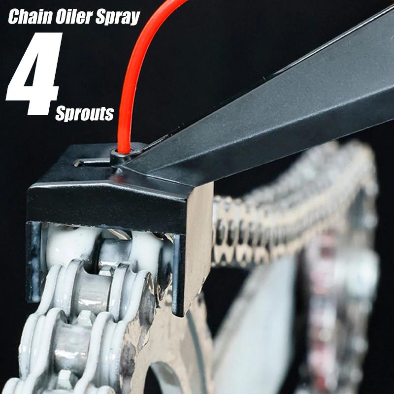 1 Set Oiler Spray Catena Moto Ingranaggio Pulitore Catena Senza Sporco di Alta Qualità Strumento Oiler Lubrificante Strumenti Manutenzione Cura Moto