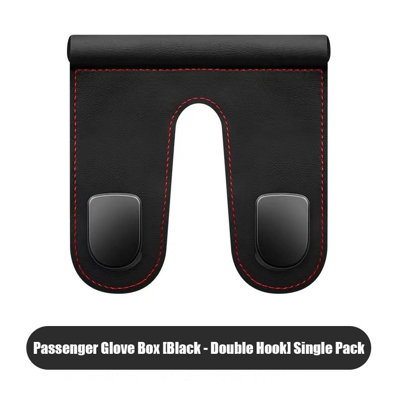 SEAMETAL Car Passenger Glove Box Hook Double Hook Purse Bag Hanger Hidden Storage Hooks Auto Interior Accessories
