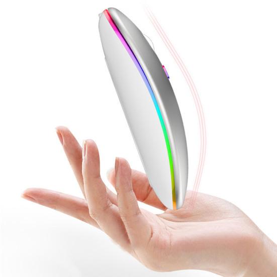 Drahtlose Bluetooth-kompatibel Maus Wiederaufladbare Laptop Maus mit Led-leuchten USB 2,4G Dual Modus Verbindung Maus