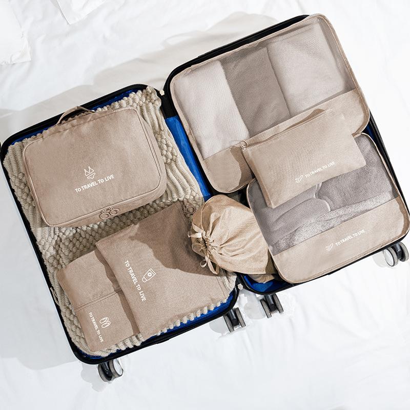 Large Packing Cubes for Travel-Extra Large Compression Luggage Organizers 7 Piece Set-Ultralight