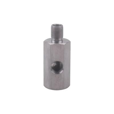 Stainless Steel 1/8'' NPT Oil Pressure Sensor Sendor Tee Adapter To 1/8 NPT Gauge T-Piece Car Accessories