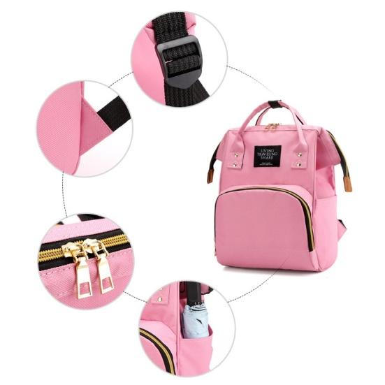 Vanntett glidelås Reise Mamma Ryggsekk Uformell baby pleie bleie bag veske