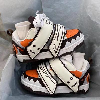 2024 New Ghost Face Bread Shoes Casual Hundred Women's Thick Bottom Sports Student Shoes