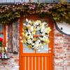 Outdoor Front Door Garland With Lights Welcome To Front Door Garland Bow Garland Decoration