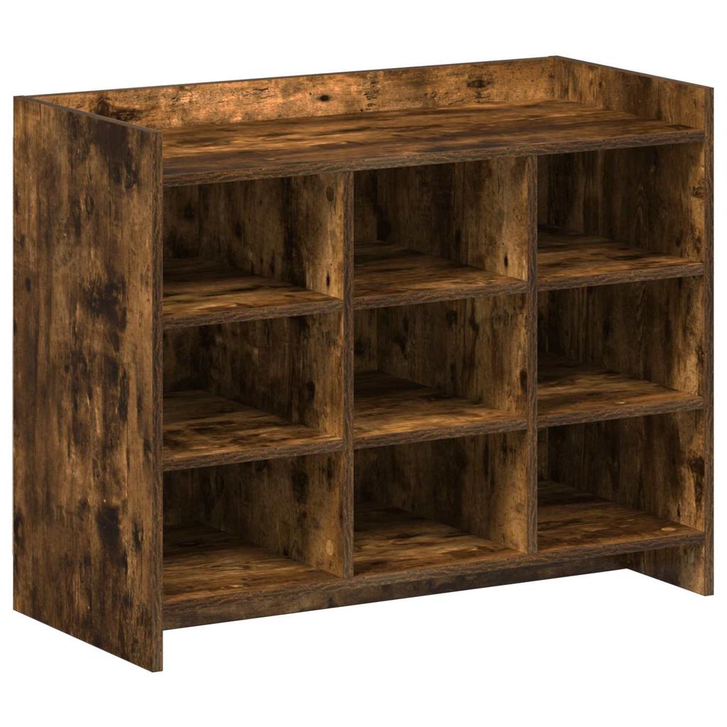 Shoe Cabinet Smoked Oak 85 x 39.5 x 70 cm Particleboard