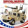 SLUBAN WW2 Military Humvee Jeep H1 Army Friends Car Mould King Building Bricks Classic Moc Blocks Action Figures Toys Boys Gift