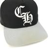 CHROME HEARTS CH logo Bicolor hat cap baseball cap cotton / polyester Black/gray