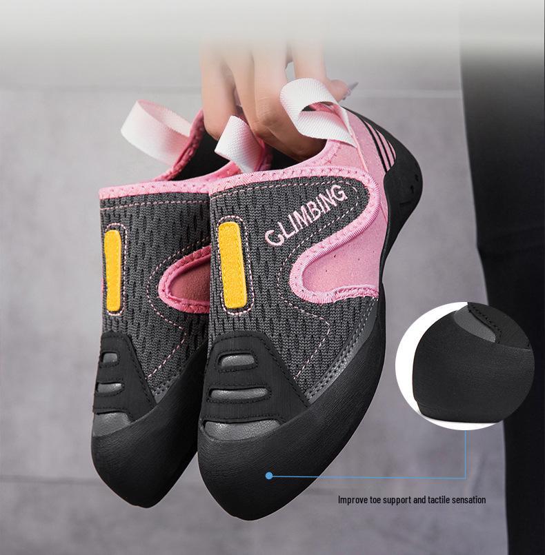 PY-1081 Professional Climbing Gym Shoes 32 розовый/чёрный