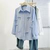 Vacation Fashion Button Long Sleeve Cardigan Shirt Women's Autumn and Winter