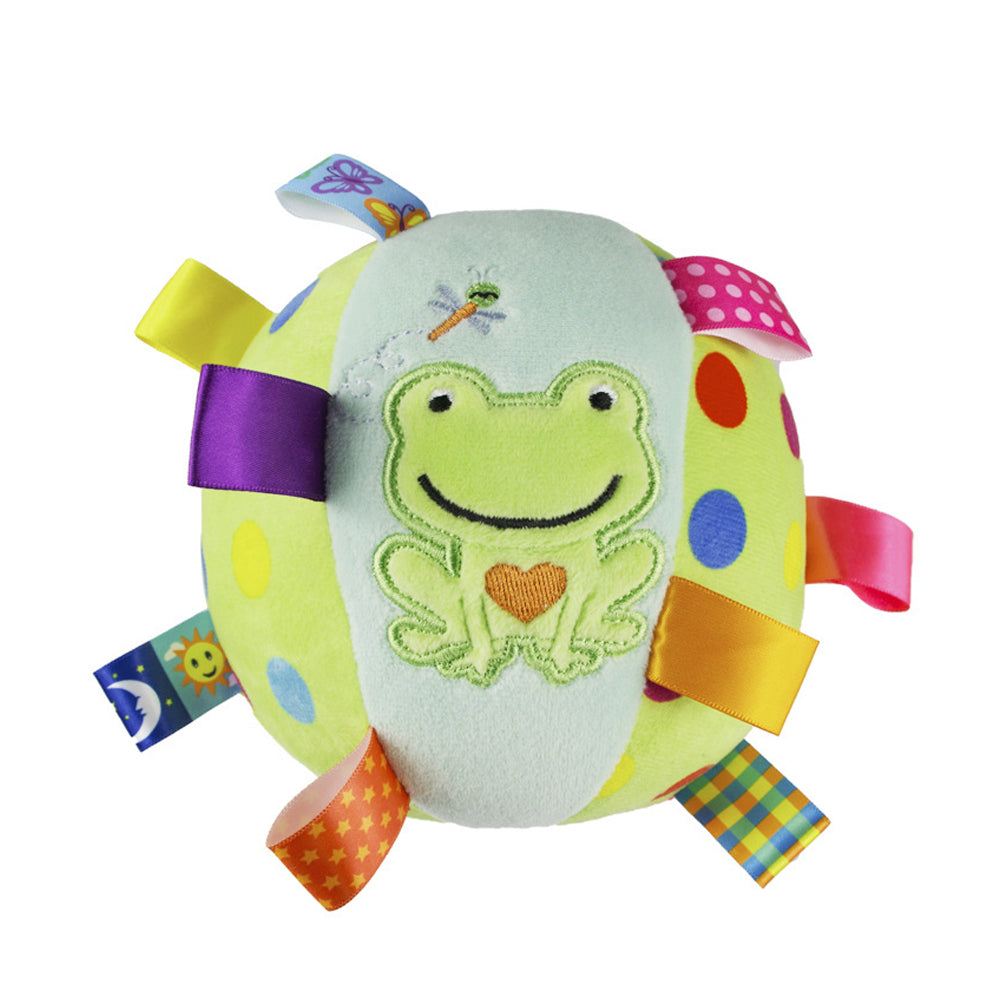 

Fancyfamily 1PC Interactive Ball Dog Toy Decompress Bite Resistant Plush Handle Dog Toys with Bells Pet Supplies