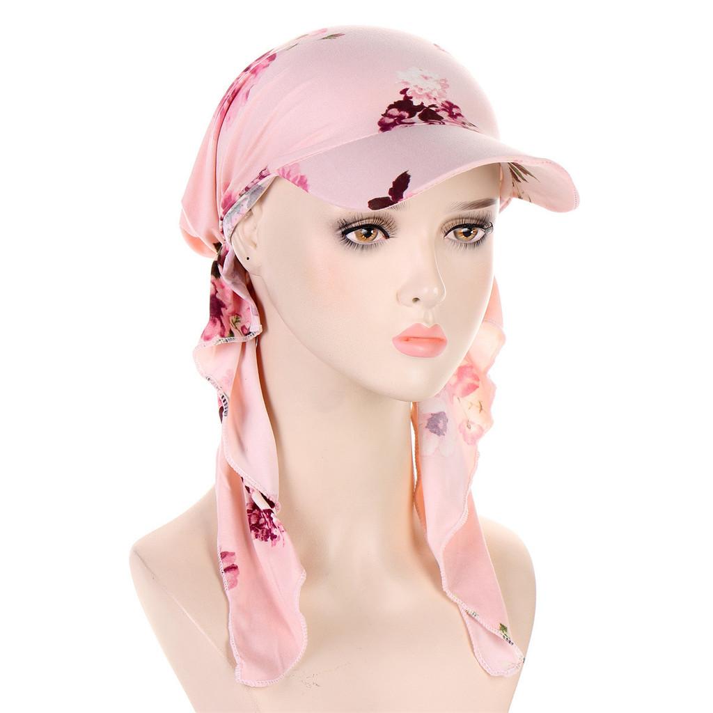 Elegant Head Wrap With Flower Motif For Daily Fashion And Outdoor Activities