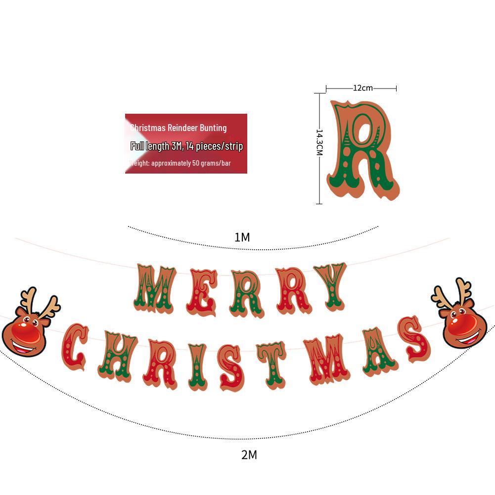 Birthday & Holiday Fishtail Bunting Banner for Parties