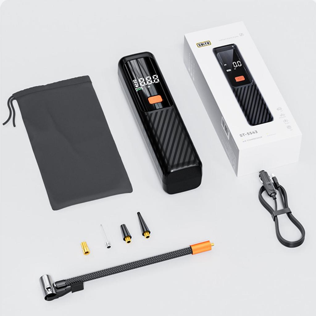 Tire Inflator 150 PSI Portable Air Compressor with Digital Pressure Gauge Air Pump for Car Motorcycle Bicycle Balls and More