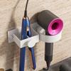 Wall Mounted Hair Dryer Holder Bathroom Hair Tool Storage Rack No Drill Self Adhesive Organizer for Hair Dryer Brush and Comb