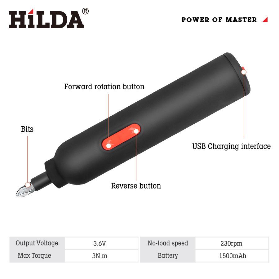 Rechargeable Multifunctional Electric Screwdriver Tool Set for Small Household Repairs