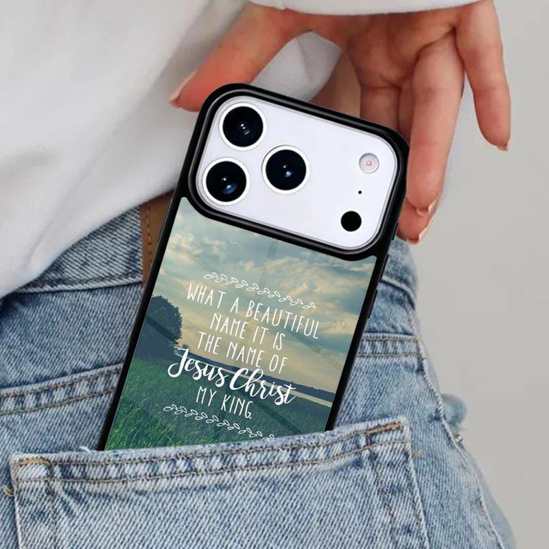 Bible verse Jesus Christ Phone Case for iPhone 16e 15 14 13 12 17 Pro Max Plus Air 17pro Cover Coque